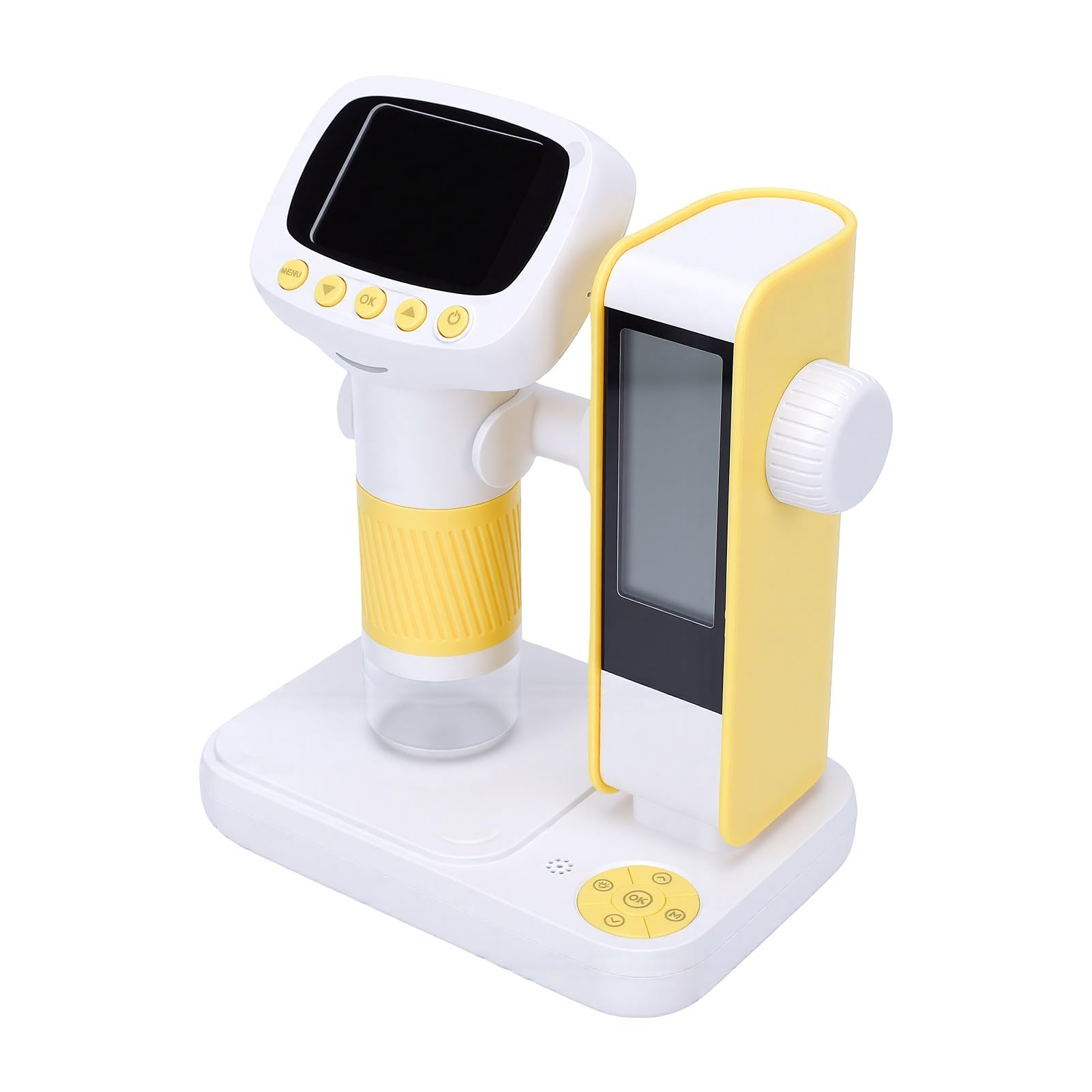 Microscopio Giocattolo per Bambini 2 Pollici, Portatile con Luce