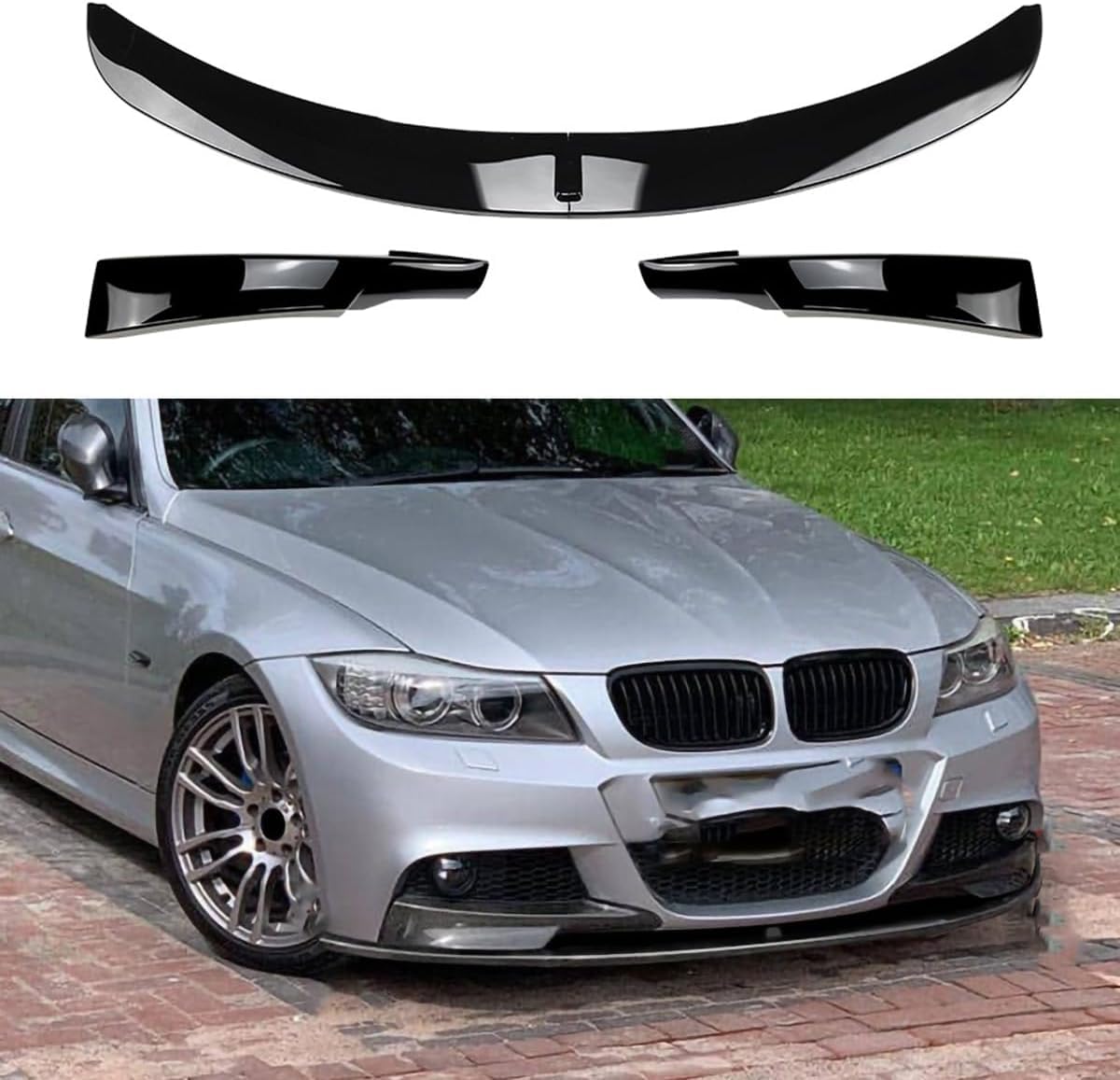 SUNJIEF Front Lip Trim for BMW 3 Series E91 320i 330i 2005-2008 Aerodynamic