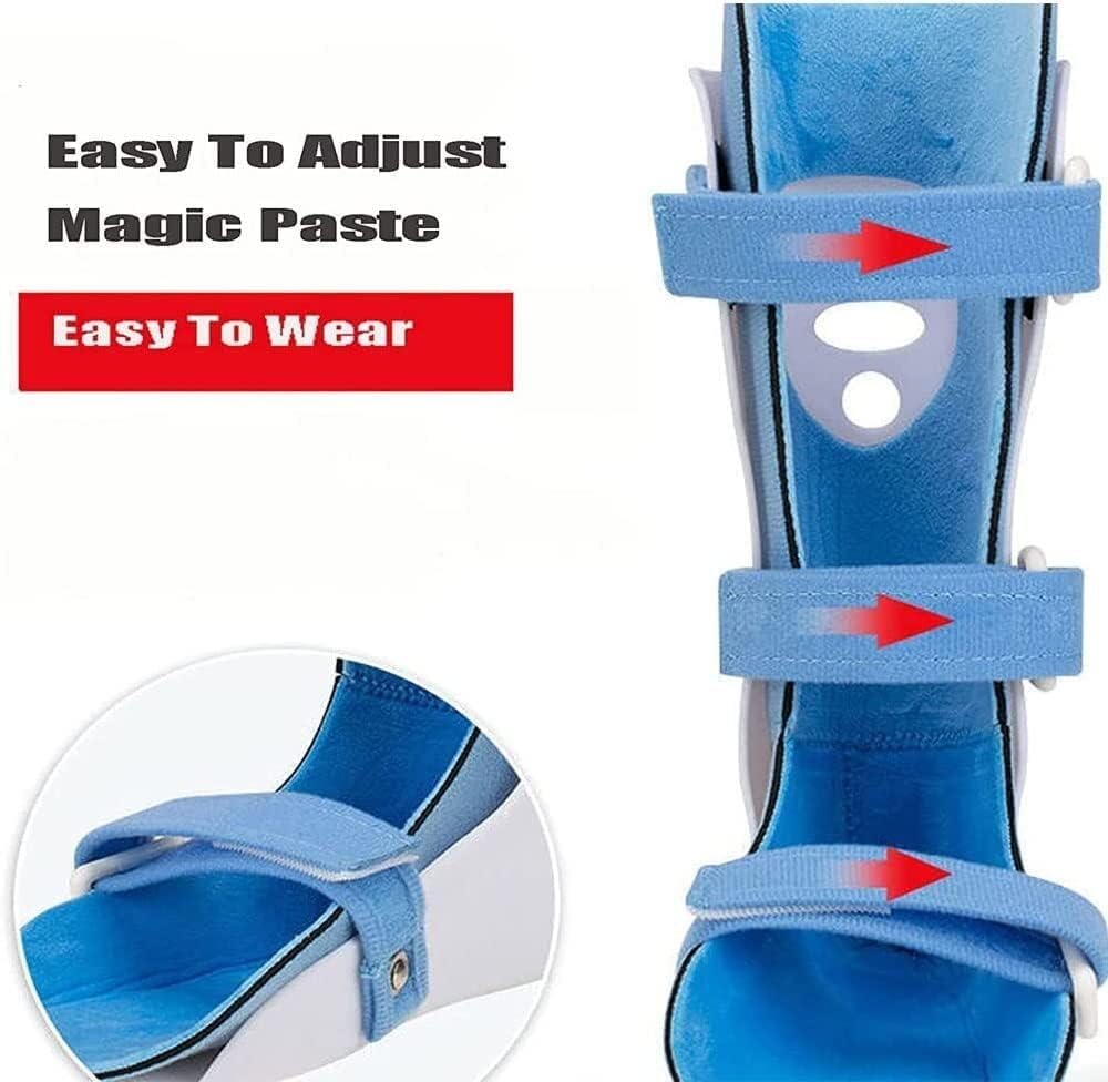 Soporte de tobillo y pie ajustable con caída de tobillo y estabilizador for caída de pie flácido y movimiento de dorsiflexión.(Right,M)