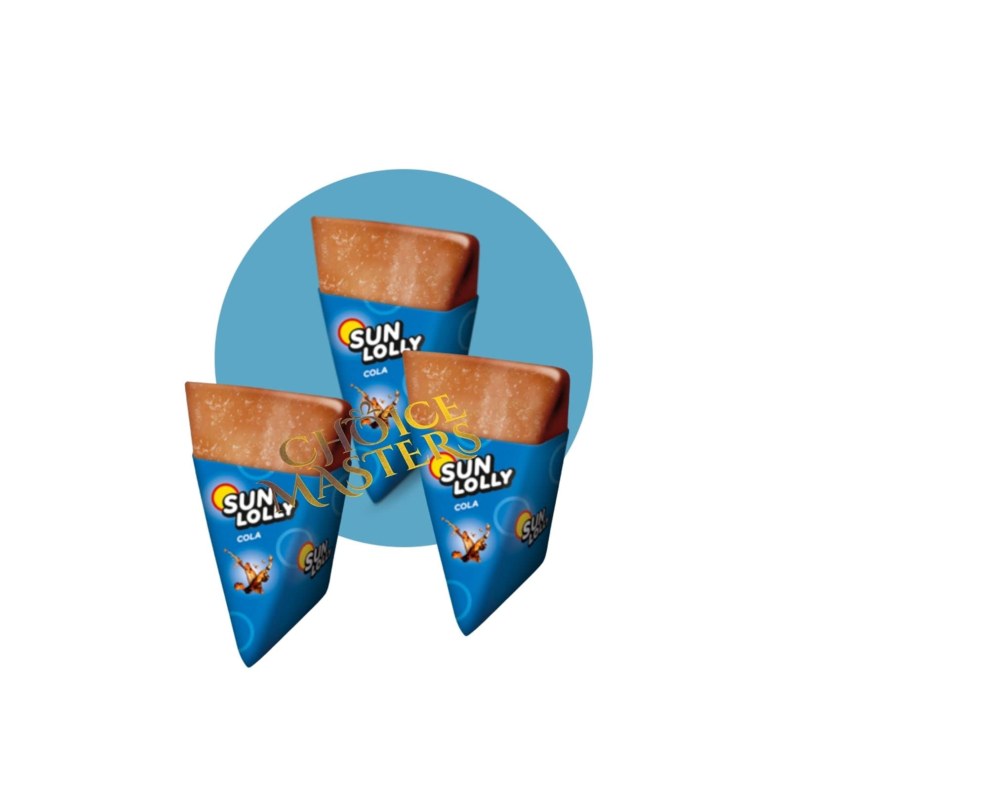 Sun Lolly Cola Ice Pops Cola Ice Lollies Made from Real Fruit Juice