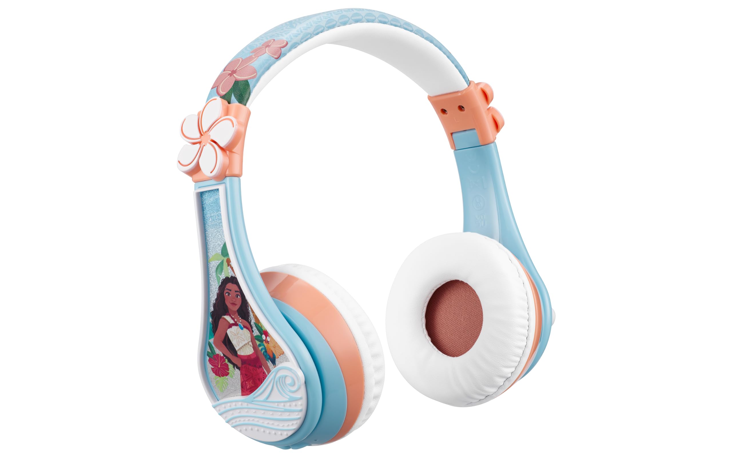 eKids Moana Bluetooth Headphones for Kids, Wireless Headphones with Microphone Includes Aux Cord, Kids Earphones for School, Home, or Travel-image-36