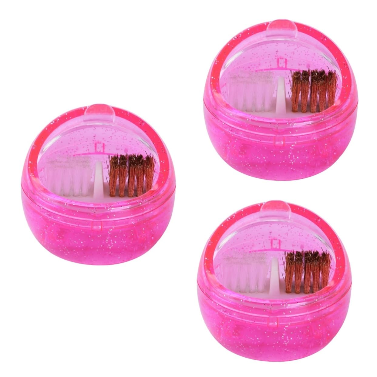FRCOLOR 3piezas Máquina De Limpieza Portátil Para Brocas De Manicura Cepillo De Limpieza Caja De De Uñas Equipo De Manicura