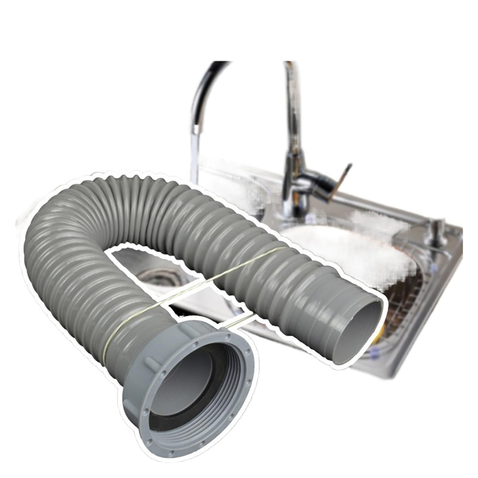 Tubo Di Scarico for Lavatrice Scarico Spesso Uso Diretto O Prolunga(120cm)