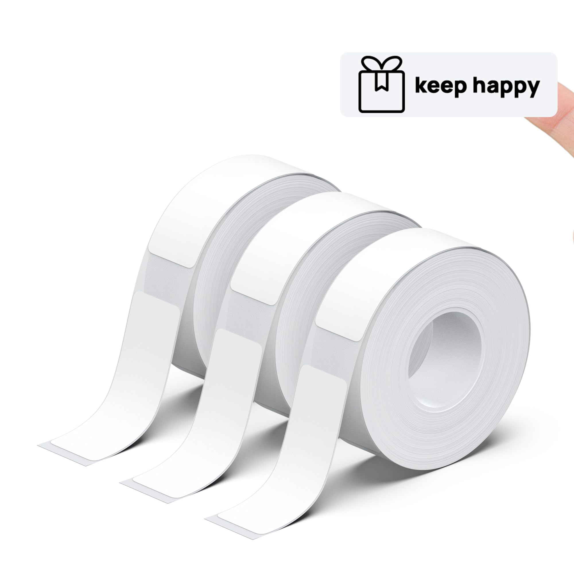 POLONO Genuine P31S Label Maker Tape, Adapted Label Print Paper, 14x40mm(0.55"x1.57"), Label Tape Refill for Home/Office, Compatible with P31S Label