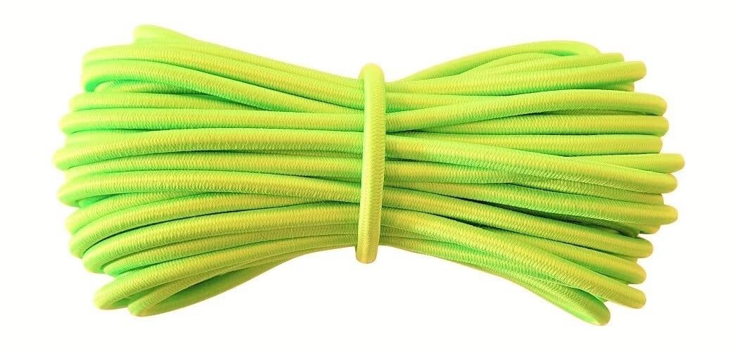 Round Elastic Cord - 5 mm diameter - Neon Yellow - 5 metres