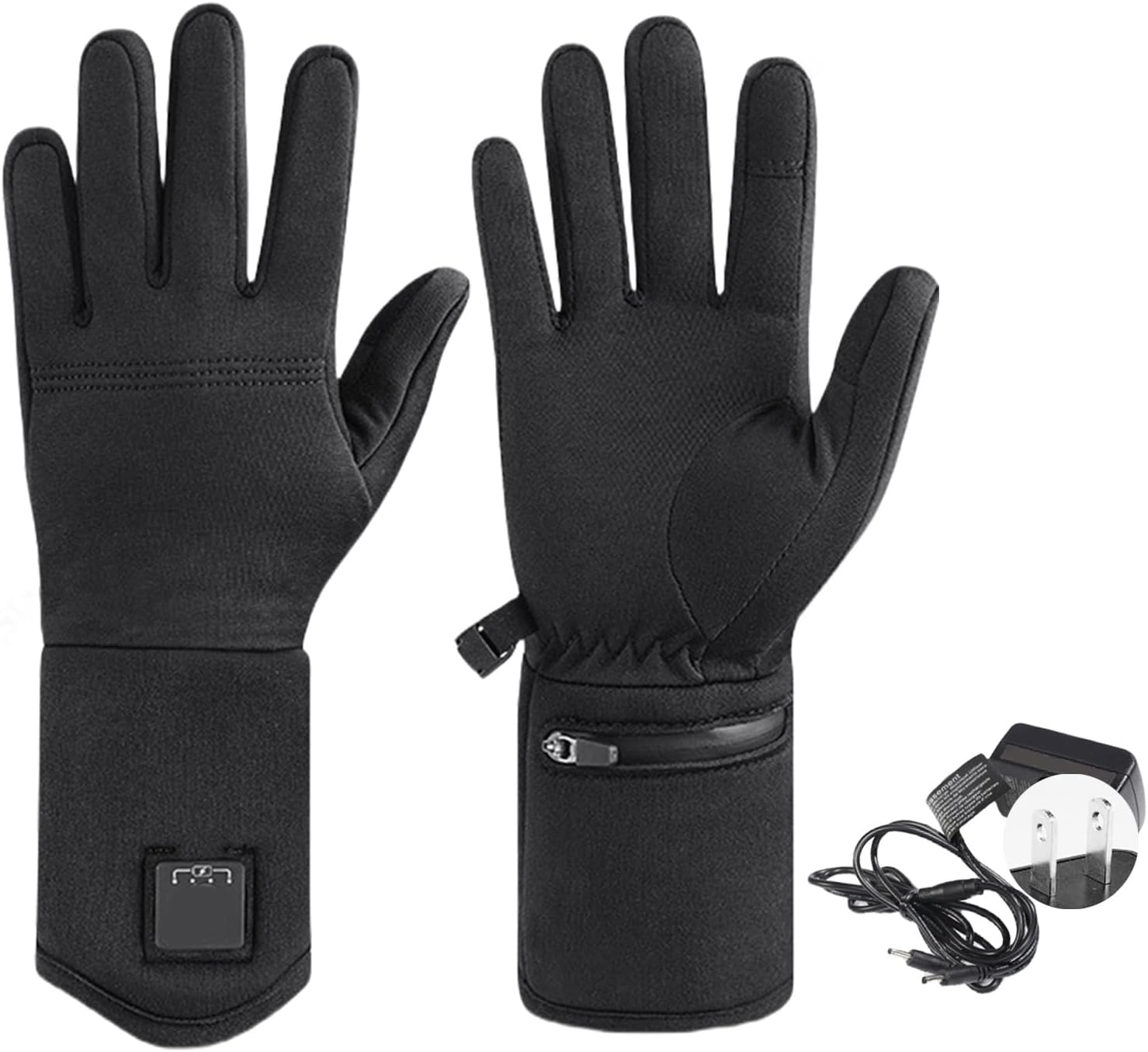 Men Women Heated Gloves Ski Snowboard Touchscreens Electric Hand Warmers for Cycling Biking Hiking Heated for Men Women Ski W