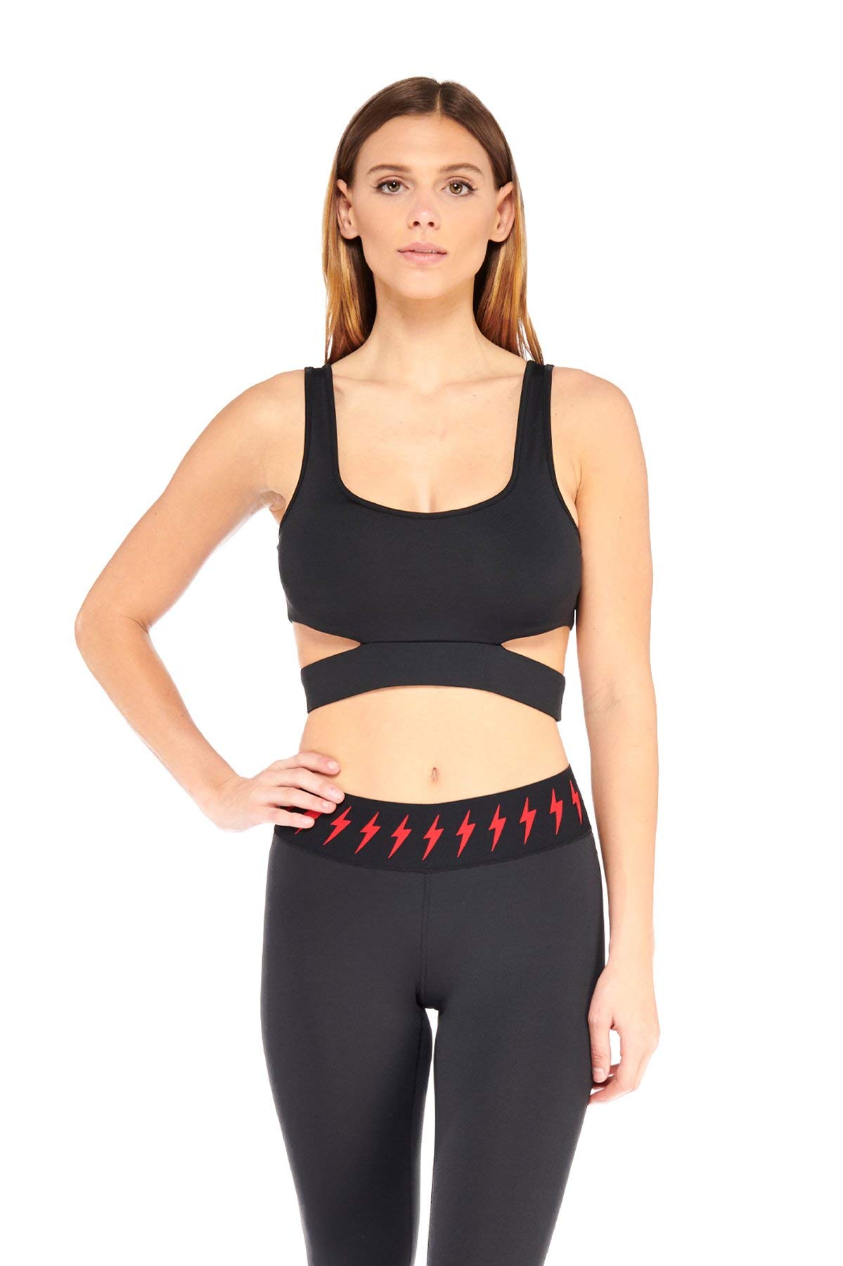 Electric Yoga Seamless Comfy Cut Out Sports Bra Shoulder Support Wire  Free Sexy Cute Workout Running Crop Tank Tops