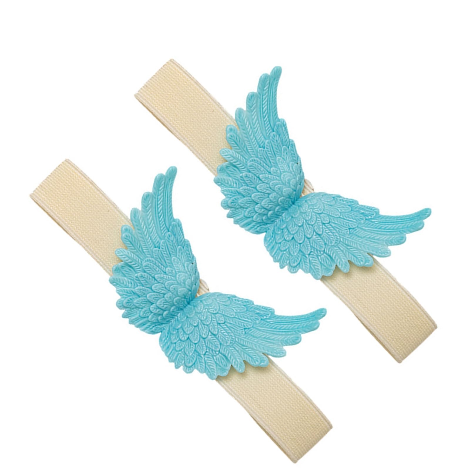 Osniyaw Lake-Blue Adjustable Angelic Wing Curtain Straps, Easy Installation For Room And Living Room Decoration, Angelic Wing Curtain Tiebacks