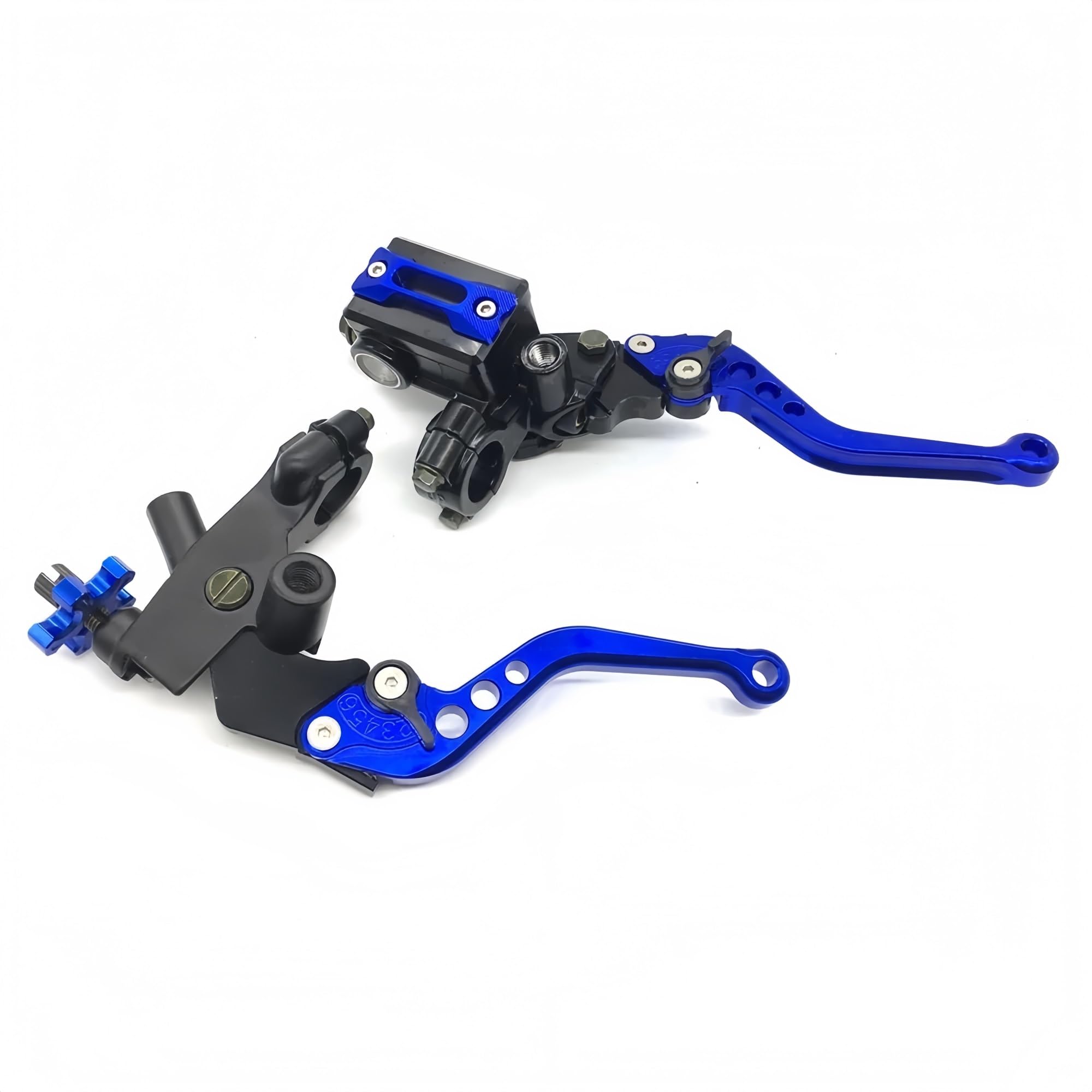 Riderai Blue Motorbike Clutch Levers 7/8" 12.7Mm Universal For Honda For Yamaha Motorcycle Brake Clutch Pump Lever Hydraulic For Master Cylinder(Blue)