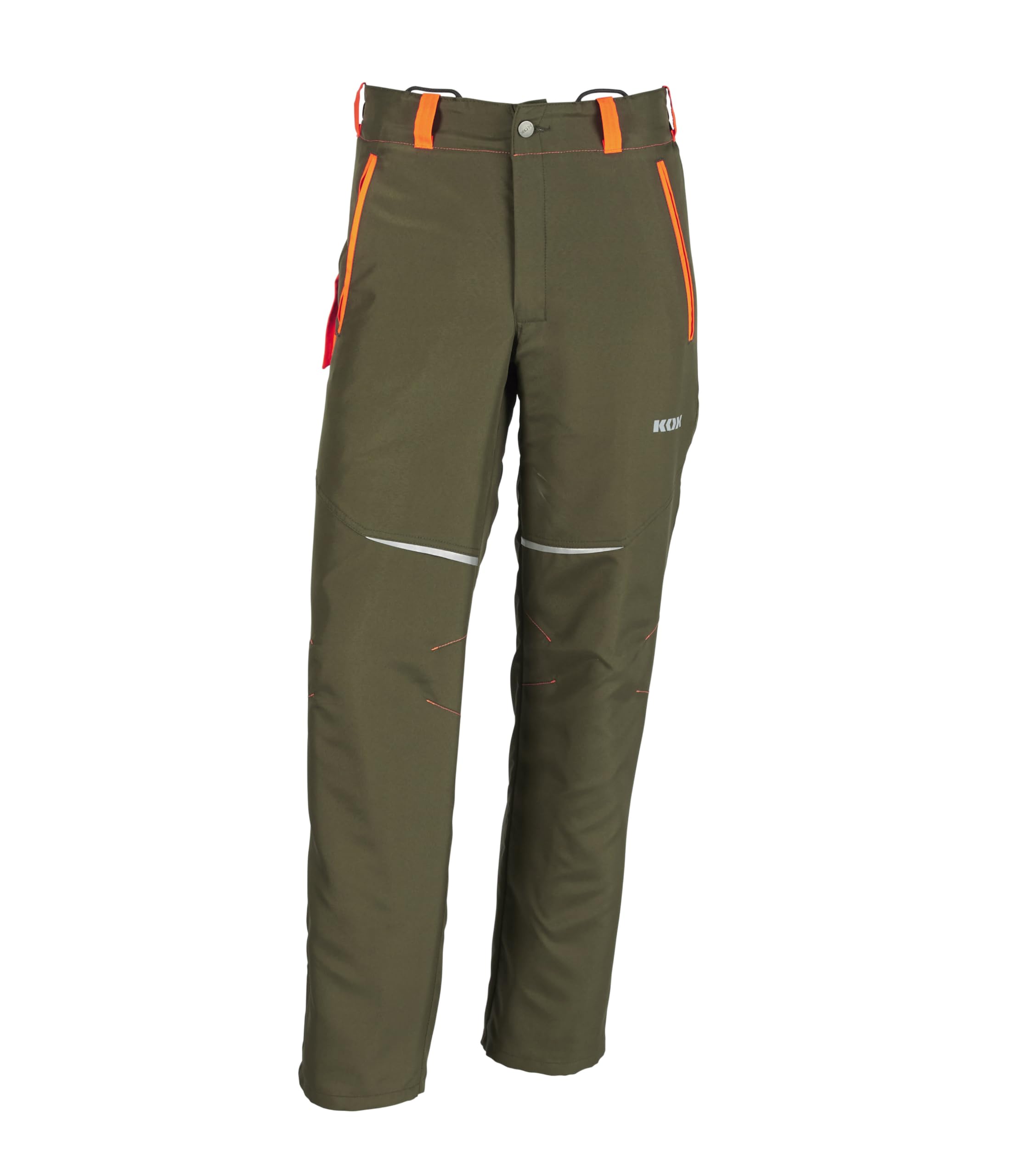 KOX Schnittschutzhose Vento 3.0 Grün/Orange Größe 44
