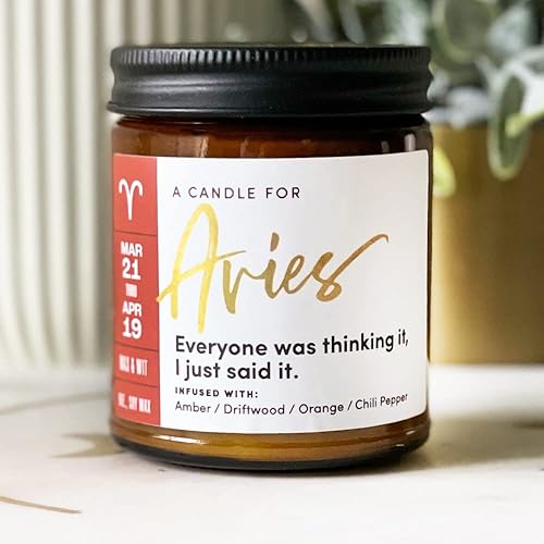 Vista 13 de WAX & WIT Gemini Gifts for Women, Zodiac Gifts for Women, Astrology Gift for Woman, Zodiac Candles, Gemini Candle, June May Birthday Gift for Woman