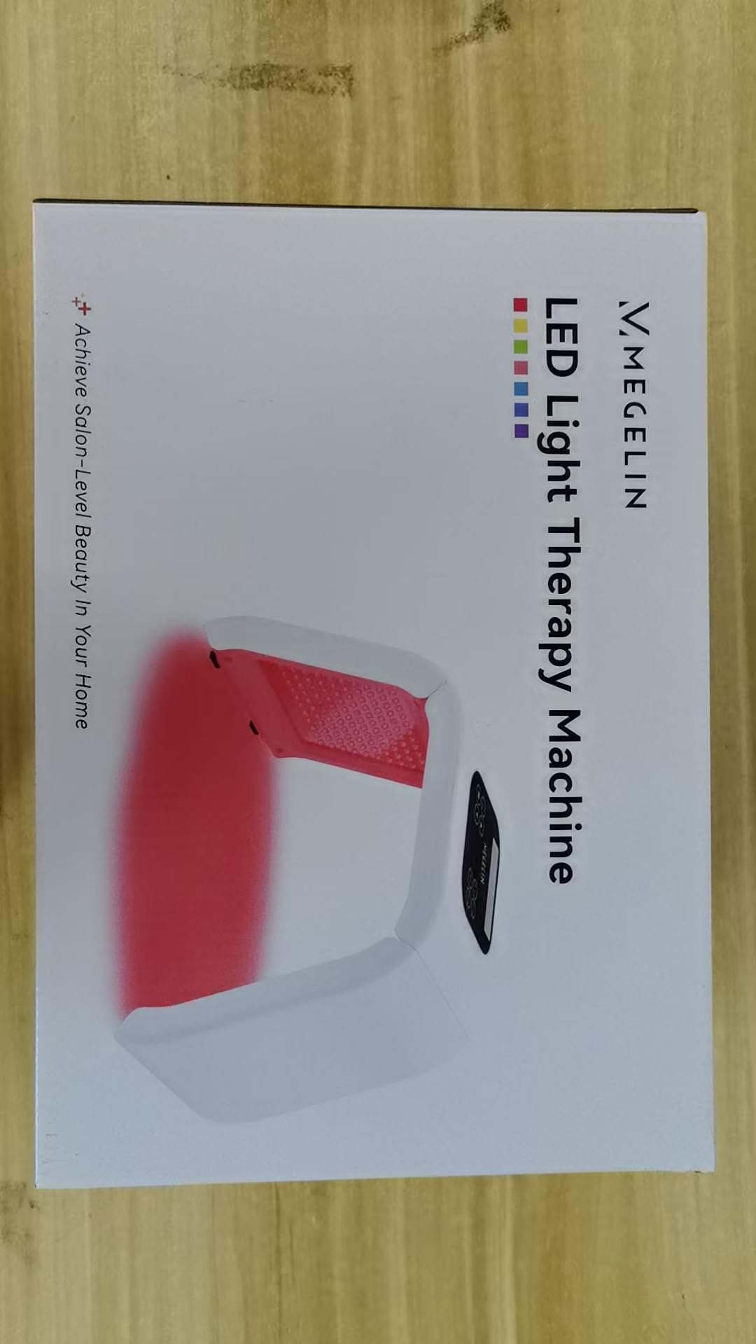 MEGELIN LED Lichttherapiegerät mit 8 Farben, U-förmige Infrarot Rotlichtlampe für Gesicht,Lichttherapie LED-Gesichtsmaske, Rücken & Körper