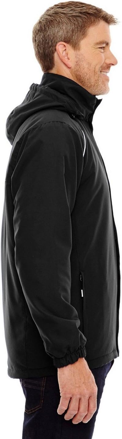 Ash City - Core 365 Men's Tall Brisk Insulated Jacket 4XT BLACK