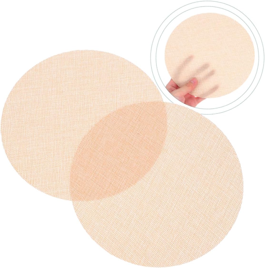 2pcs Lamp Shade Diffuser LED Downlight Lampshade Diffuser Ceiling Diffusers Child-safe Round Fabric Spotlight Lamp Covers For Bedroom Nursery Light Fixtures Accessories