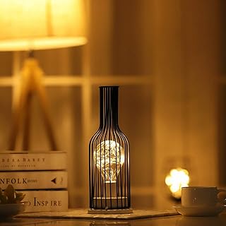 Black Metal Wire Tischlampe Modern Iron Basket Cage Style Nachtlicht Retro Nachttisch Standleuchten Nachttisch für Schlafzimmer Wohnzimmer