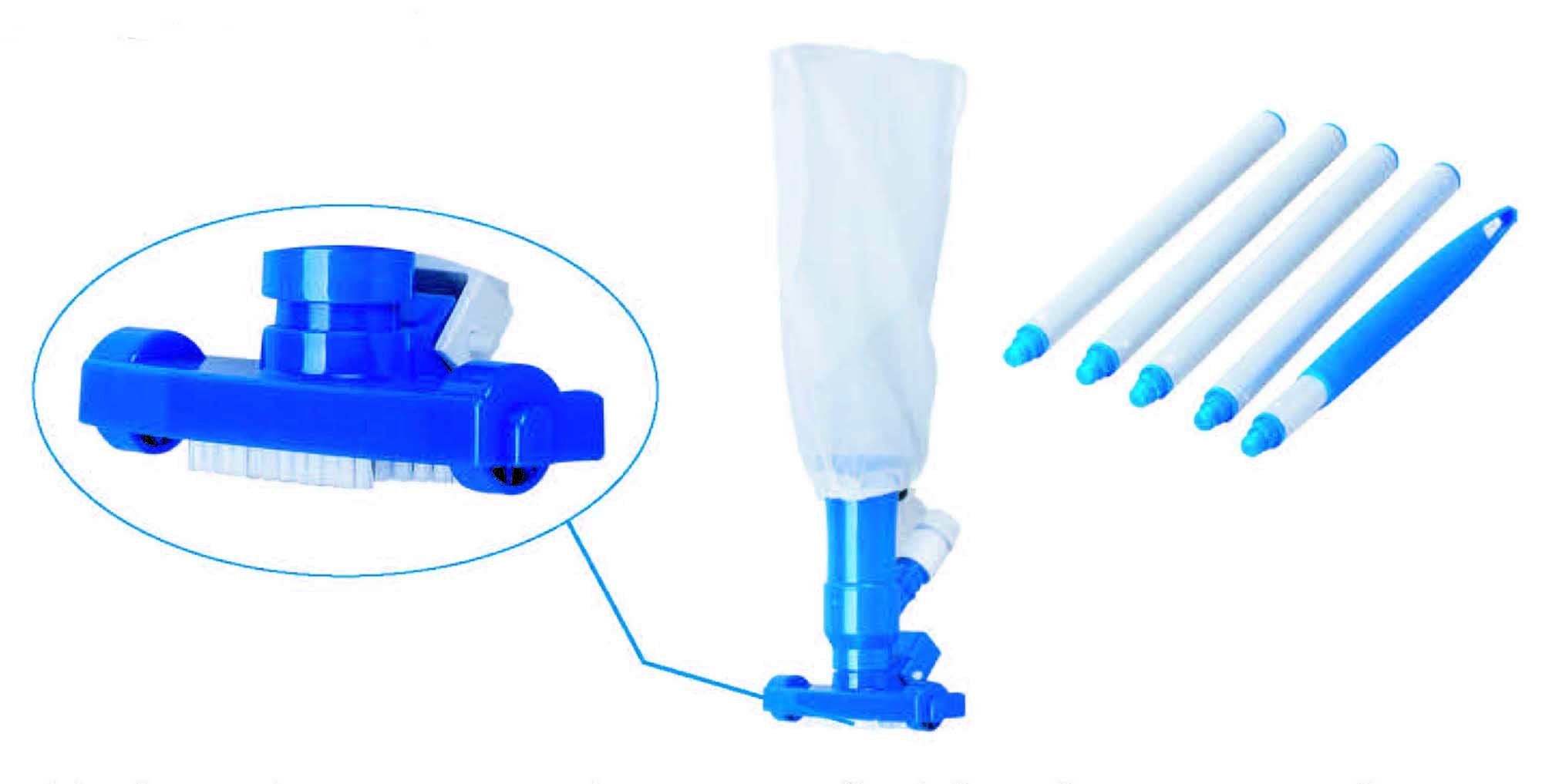 Ventury Pool Cleaner with Detachable Pole 4 ft