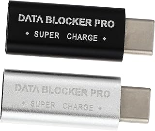 Uonlytech 2 Pcs Data Blocker USB Adaptor USB Charger Charging Adapter USB Charger Adapter USB Data Blocker Jacking USB Data Blocker Computer Juice Jacking Prevention USB Type-c Adapter USB