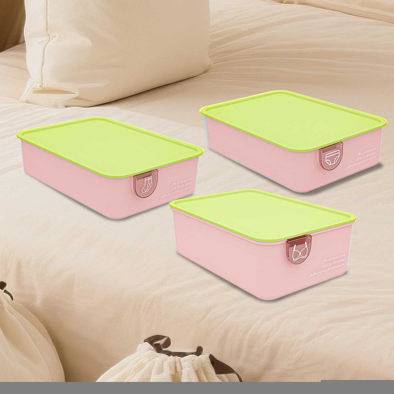 Organisateur de sous-vêtements | Séparateur de rangement pour culottes, ensemble de tiroirs de sous-vêtements avec séparateur pour chaussettes, soutiens-gorge, écharpes, bijoux, cravates