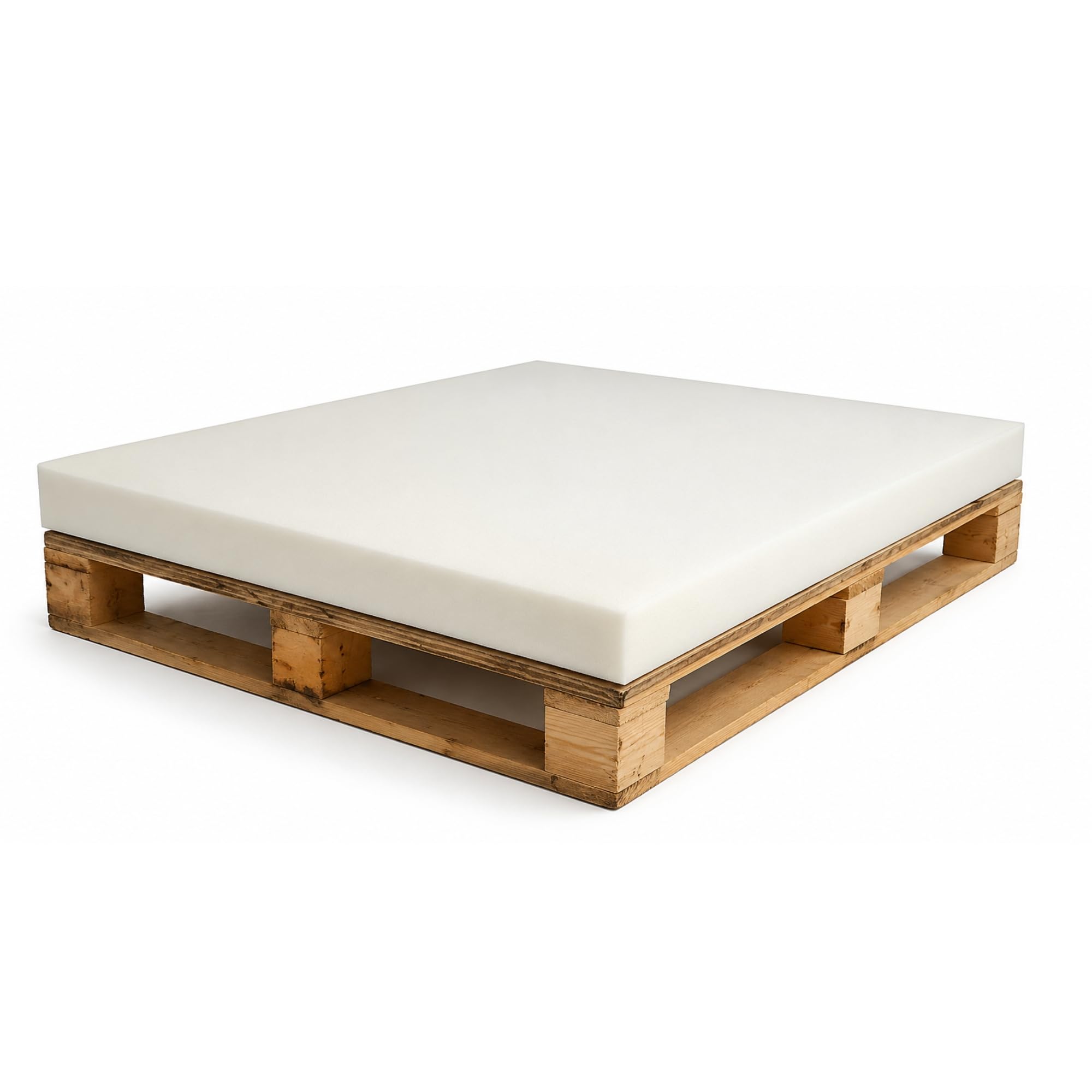 FORTIS POLSTER Schaumstoffplatte RG25/44 80 x 120 x 4 cm - Polsterschaum, Schaumstoff Zuschnitt für Europalette, Gartenmöbel und Polsterungen, ÖKO-TEX Standard 100