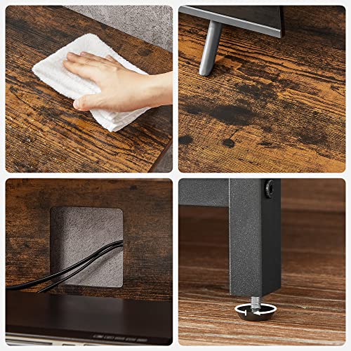 VASAGLE TV Cabinet, TV Console Unit with Open Storage, TV Stand with Shelving, for Living Room, Entertainment Room - Image 9
