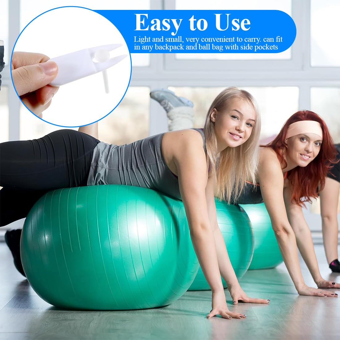10 Pièces Bouchon d'air Yoga, Kit de Remplacement de Bouchon de Ballon d'exercice pour Yoga, Yoga ballon Air Bouchon, Tige de Prise de Rechange, avec 1 Outil Amovible
