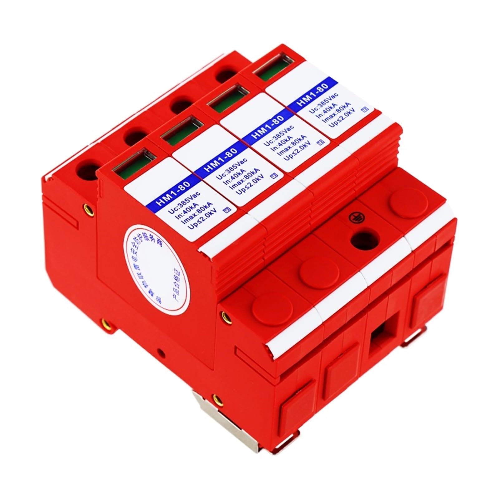 Scaricatore di sovratensione da 380 V, 80 KA, 4P, Classe B, alimentatore da 2,0 kV