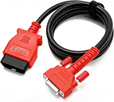 GVSS OBD2 Main Test Cable with 2 Row Connector, 16 Pin Diagnostic Cable Compatible with Autel Scanners MK808S MK808Z MX808S DS708 MS906, for MaxiSys Scan Tools