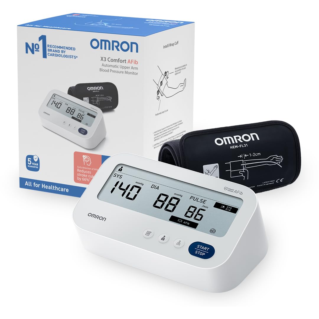 *BRIEFLY USED* OMRON X3 Comfort AFib Validated Upper Arm Blood Pressure Monitor