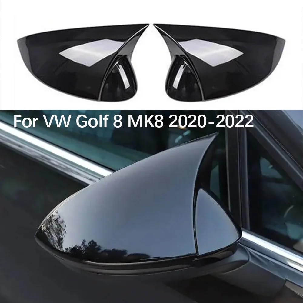 Obudowa lusterka samochodowe Osłona lusterka bocznego samochodu pasuje do VW 8 MK8 2020-2022 tapicerka tylna nakładka na skrzydło zewnętrzny widok z tyłu/;lop(Carbon WIth hole)