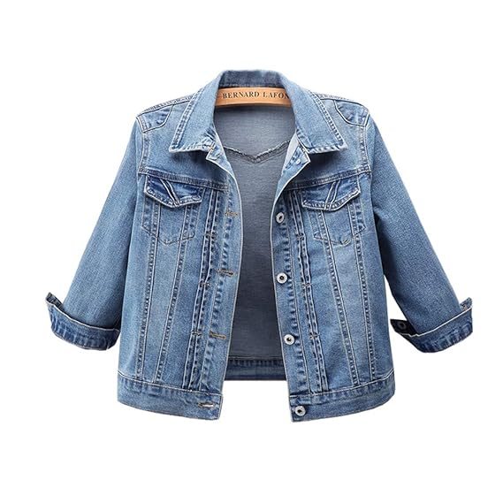 lightweight stretch denim jacket