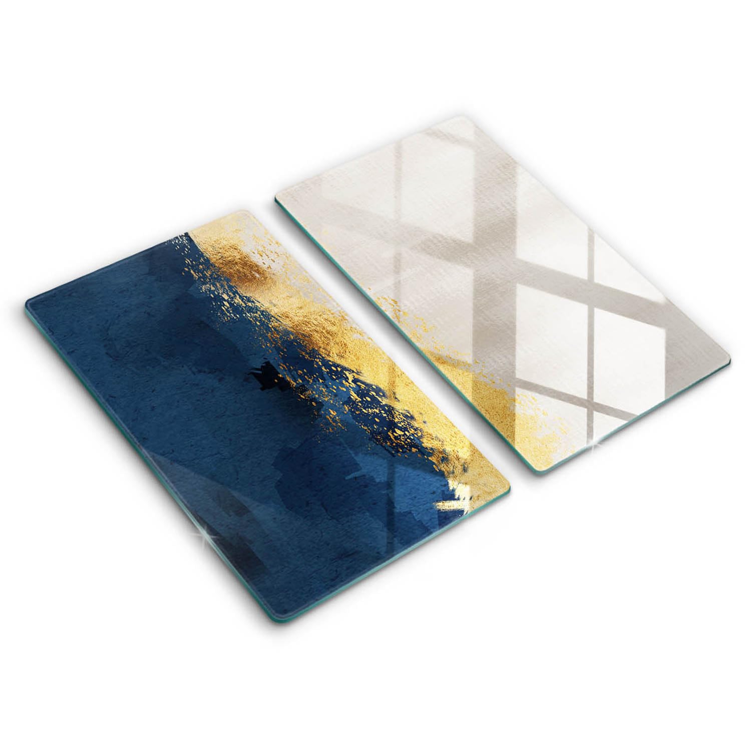 Plaque protection induction 2x30x52 cm couvre-plaques universel et planche à découper moderne