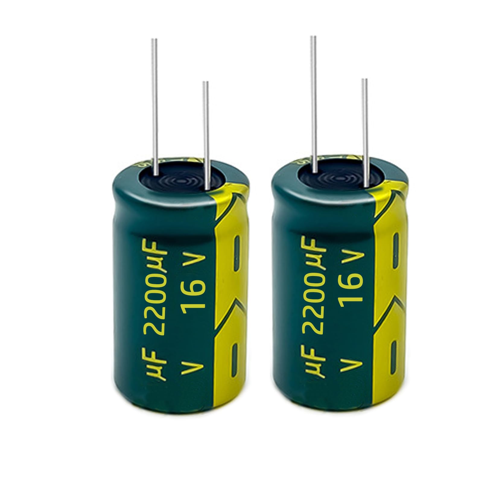 20PCS 16V 2200UF Electrolytic Capacitor, High Frequency Aluminum Electrolytic Capacitors for Refrigerator, TV, LCD Monitor