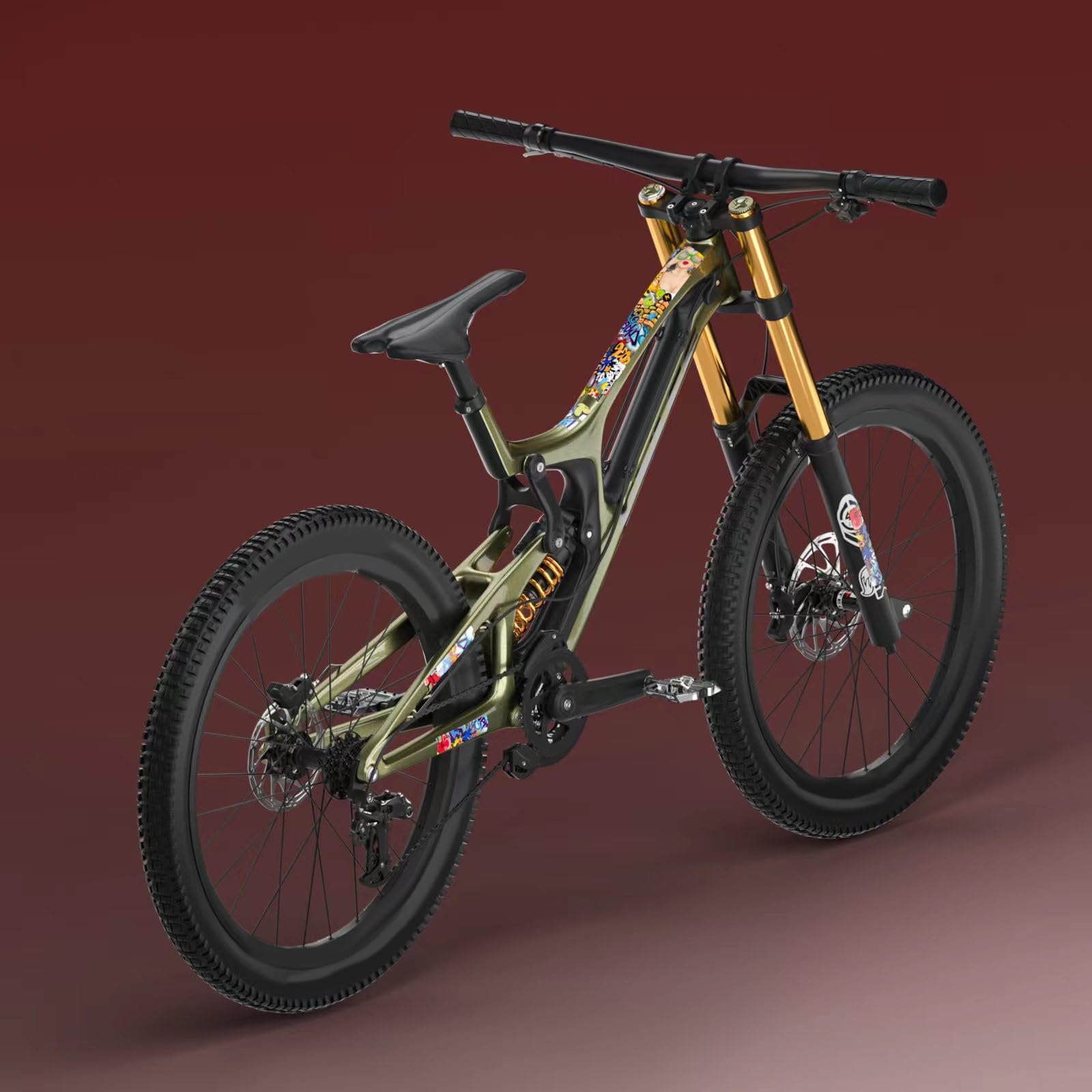Telaio per bicicletta per nastro protettivo, telaio riflettente per protezione adesivi pellicola antigraffio per mountain bike bici da strada, B