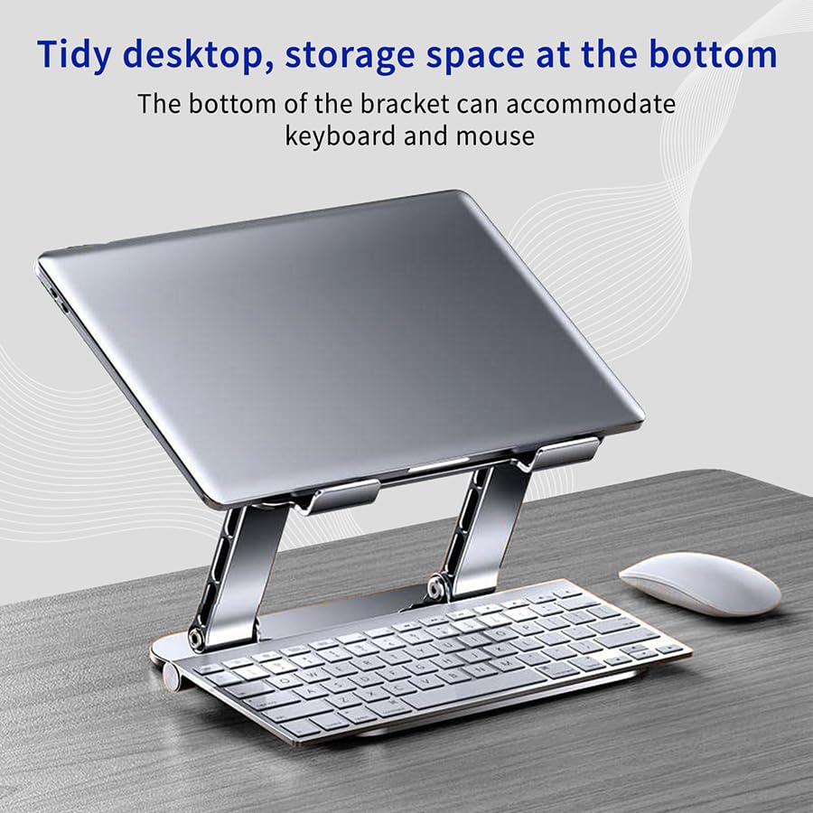 URBAN KINGS Aluminum Laptop Stand, Ergonomic Adjustable Notebook Stand, Riser Holder Computer Stand Compatible More 10-15.6" Laptops 40 61JbNdQtTjL
