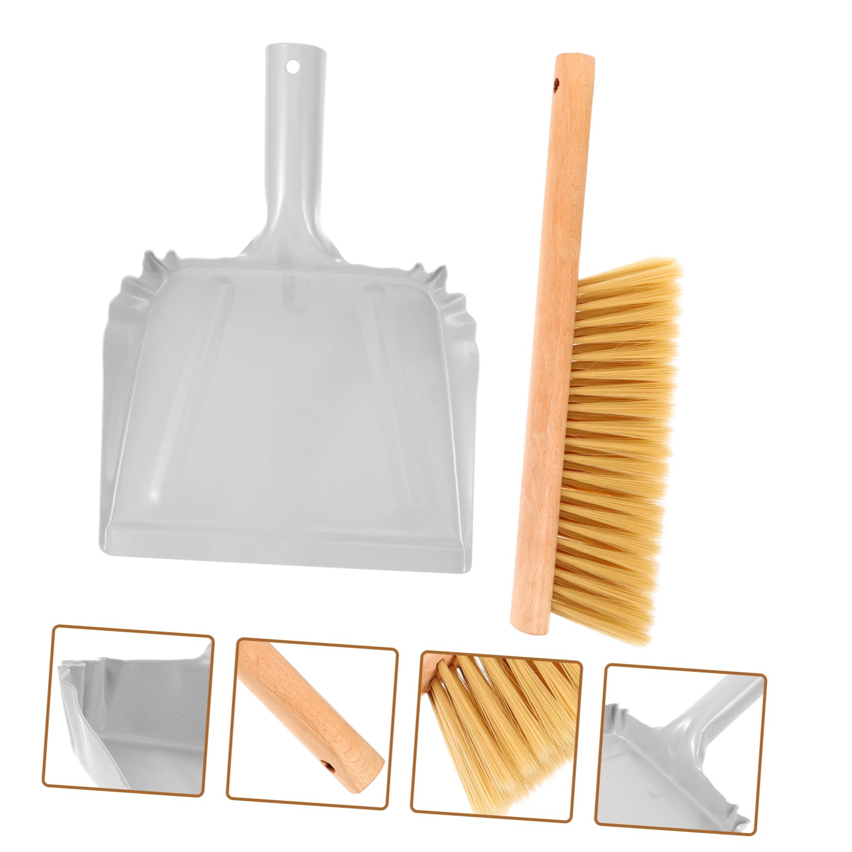 1 Ensemble Manuel De Balayeuse De Tapis Brosse D'Époussetage De Comptoir Nettoyage De La Neige Pelle À Poussière Jouets Ménagers pour Enfants Balai À Main Plumeau De