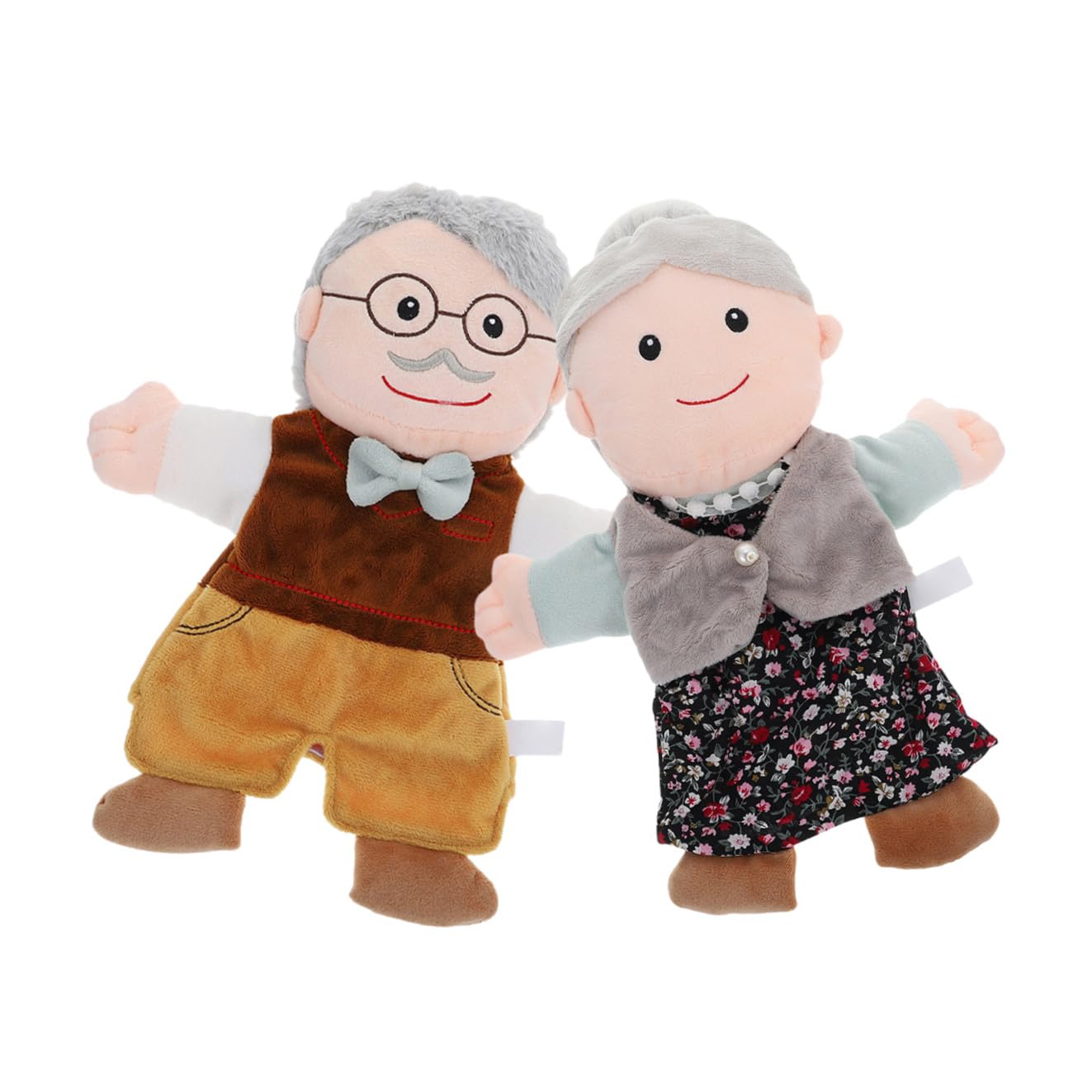 Títere de Mano 2 Piezas de Felpa y PP Cotton, Juguete de Mano para Niños | Marioneta de Mano para Niños, Figura de Juguete Hora del Cuento, Decoracion Colegio