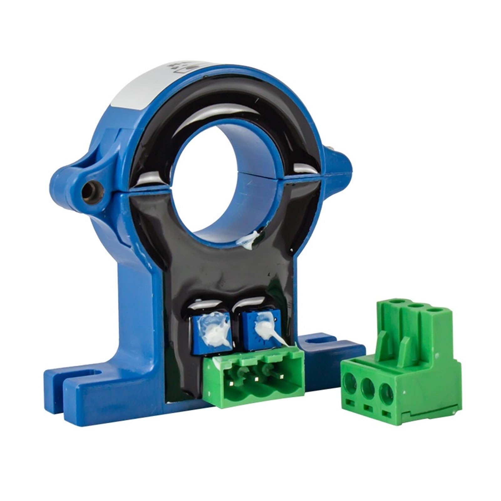 PXQCHAVLN Aperture 38mm DC 0-20mA 4-20mA Output Hall Current Sensor 0-50A 100A 500A Detection Open Loop Perforated Transmitter DC24V(Dc 0-20ma Output,DC 0-600A)