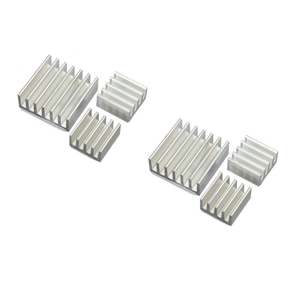 Aihasd 6PCS/Kit Ensemble dissipateur thermique adhésif Aluminum pour Raspberry PI
