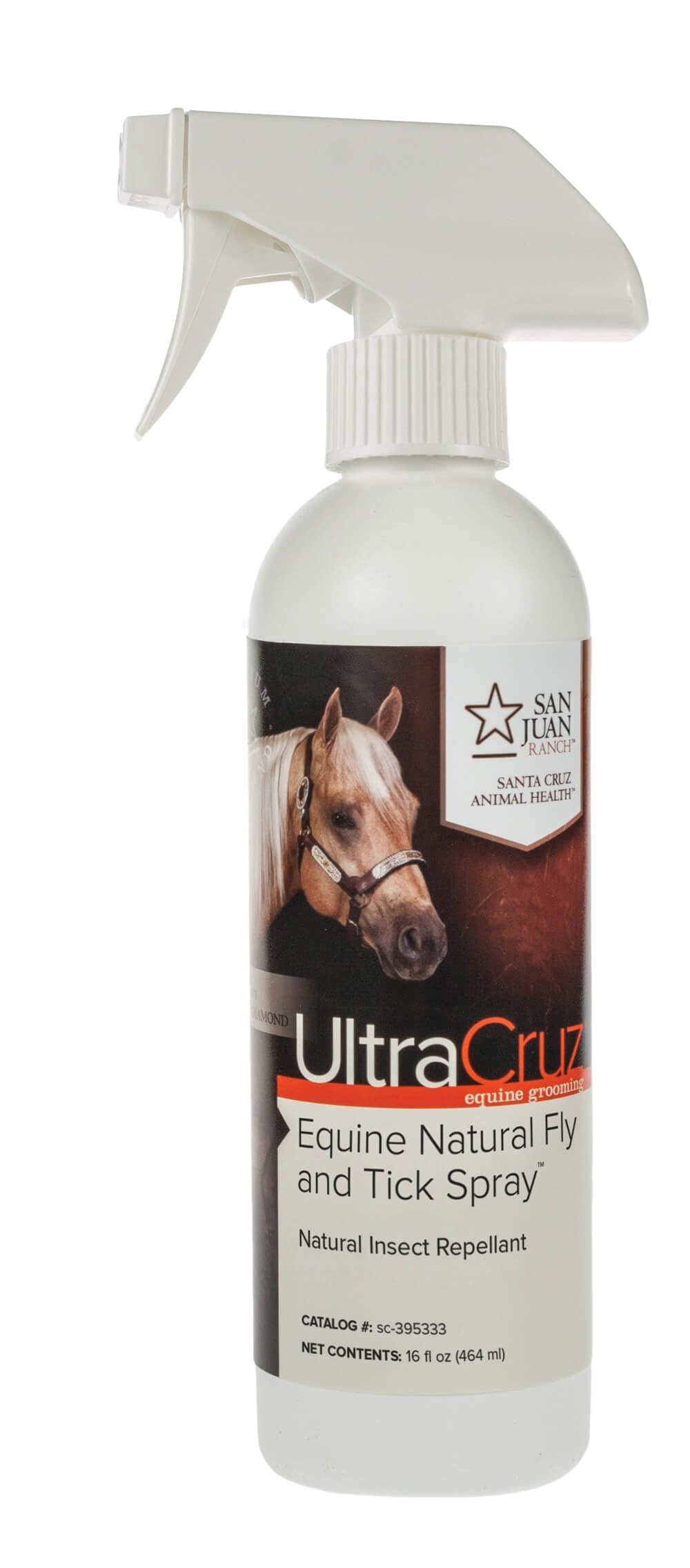 UltraCruz Equine Natural Fly and Tick Spray for Horses, 16 oz,sc-395333