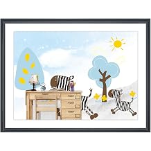 18x26 Panoramic Picture Frames Solid Wood ,With White Mat ,Fit 15x23 inch Photos with Mat or 18x26 without Mat,Poster Frame 18x26Photo Frames Family Wall 15x23 Picture Frame Black L23B1826W1523