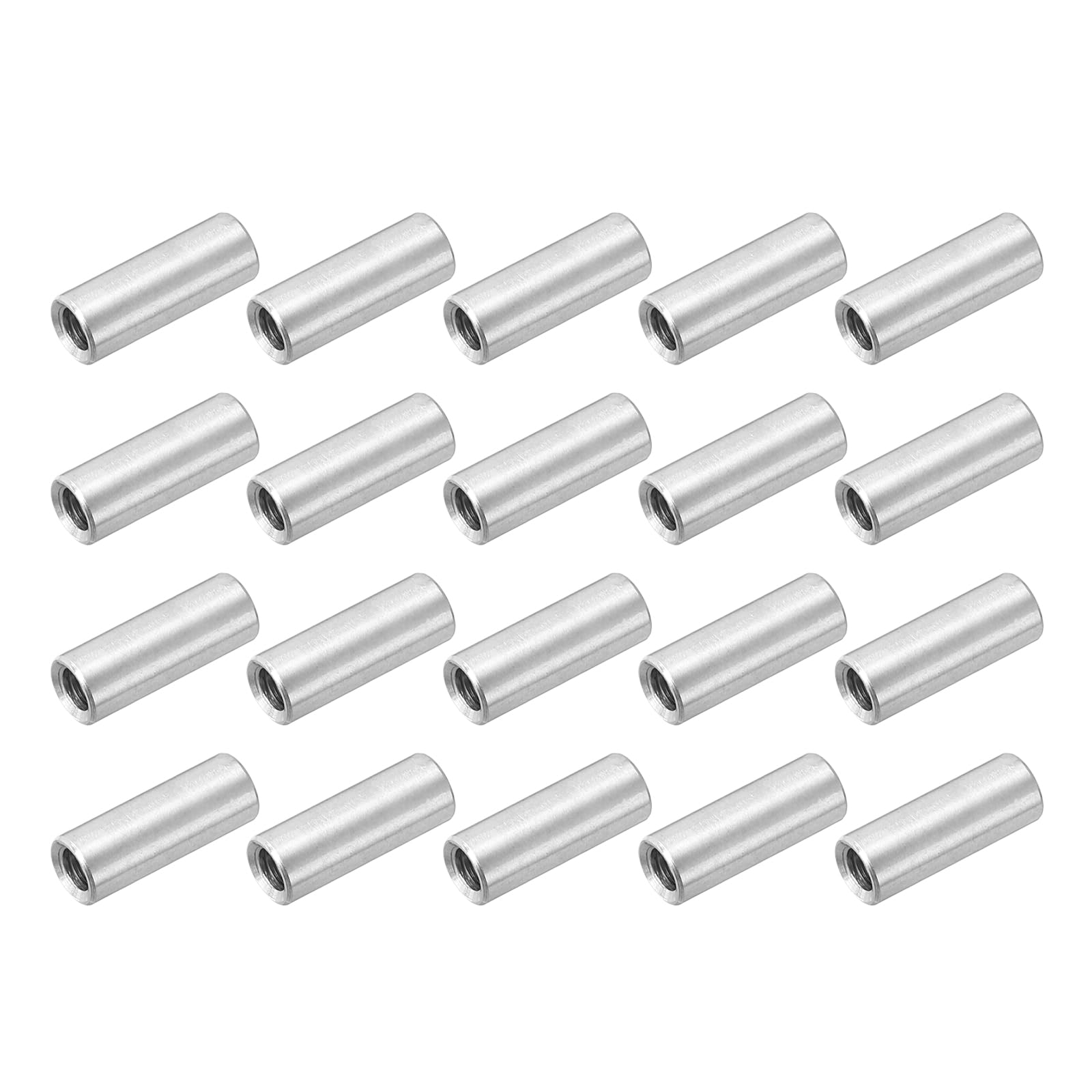 304 Stainless Steel Coupling Nuts - 25 Pcs -20