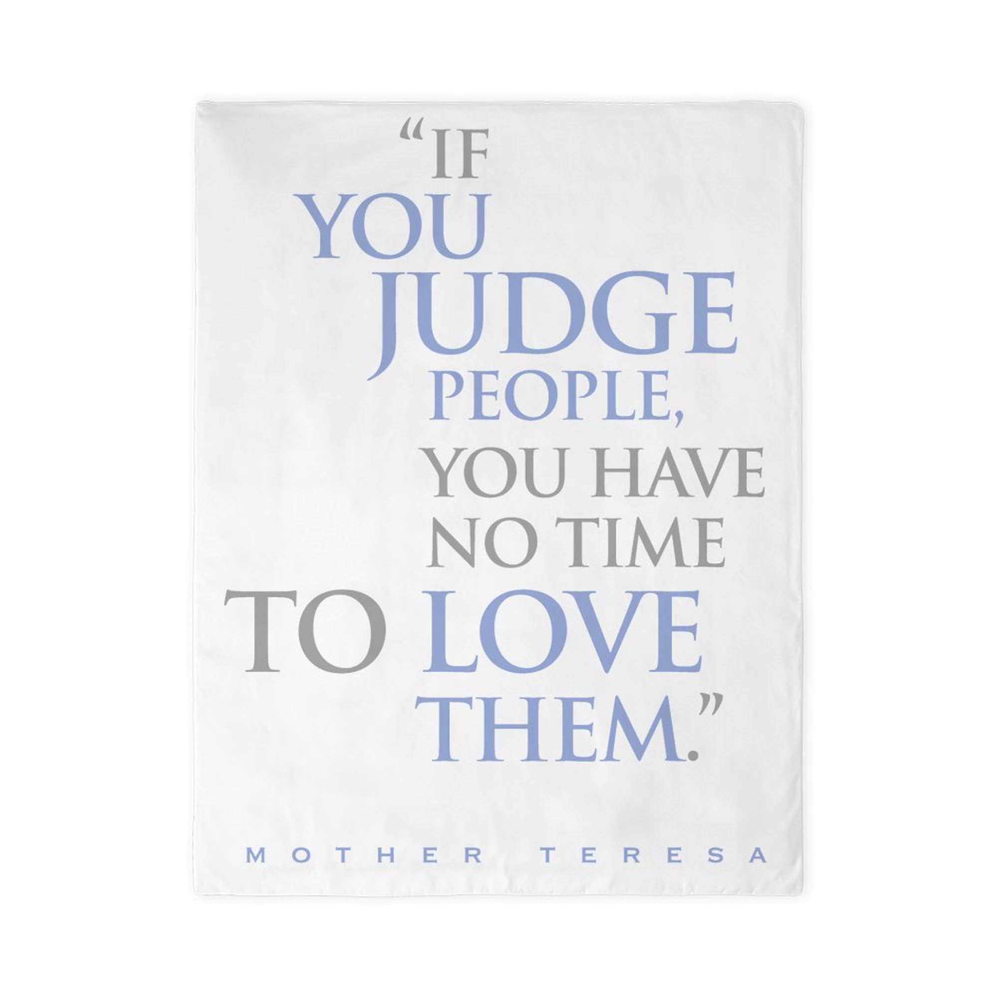 CafePress IfYouJudgePeople2Dark Twin Duvet Cover, Printed Comforter Cover, Unique Bedding,