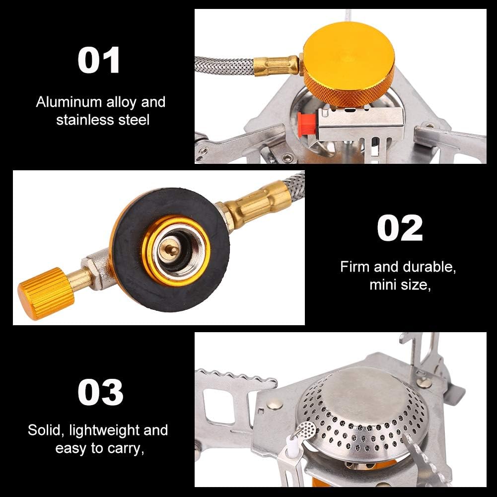 Portable Stove Picnic Folding Stove Camping Cookware, Camping Stove, Backpacking and Picnic for Outdoor Camping, Hiking and BBQ