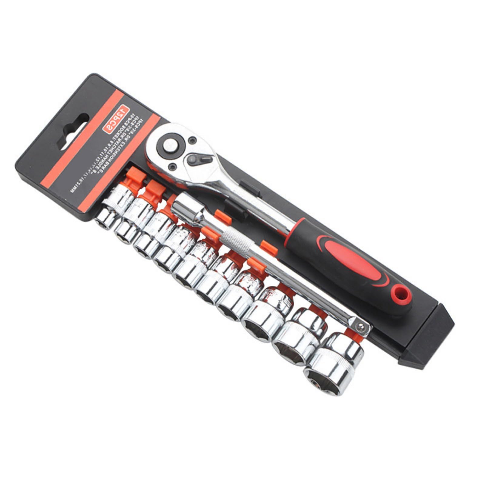 Various Ratchets Socket Wrench Set with 3 / 8In and 1 / 4In Drive Size Hand Tool for Broad Ranges of Maintenance Needs Automotive