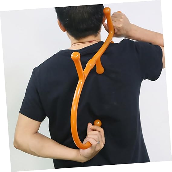 Acupuncture Massage Tool Body Massage Tool Deep Tissue Relief with Extended Handle for Leg Shoulder Pain Relief Device PP Material