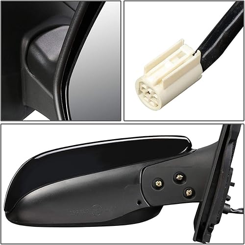 Miniatura 3 de DNA Motoring OEM-MR-TO1321259 Espejo de puerta lateral derecho con calefacción estilo de fábrica compatible con 09-14 Toyota Matrix