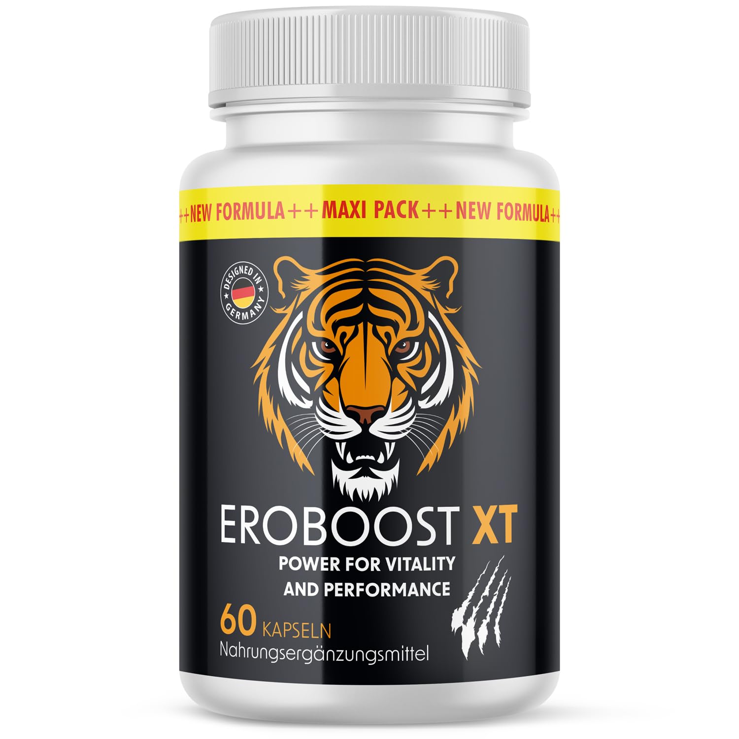 Eroboost XT – für Männer mit L-Arginin, Maca & Zink - Unterstützt die Fruchtbarkeit - 60 Kapseln pro Dose