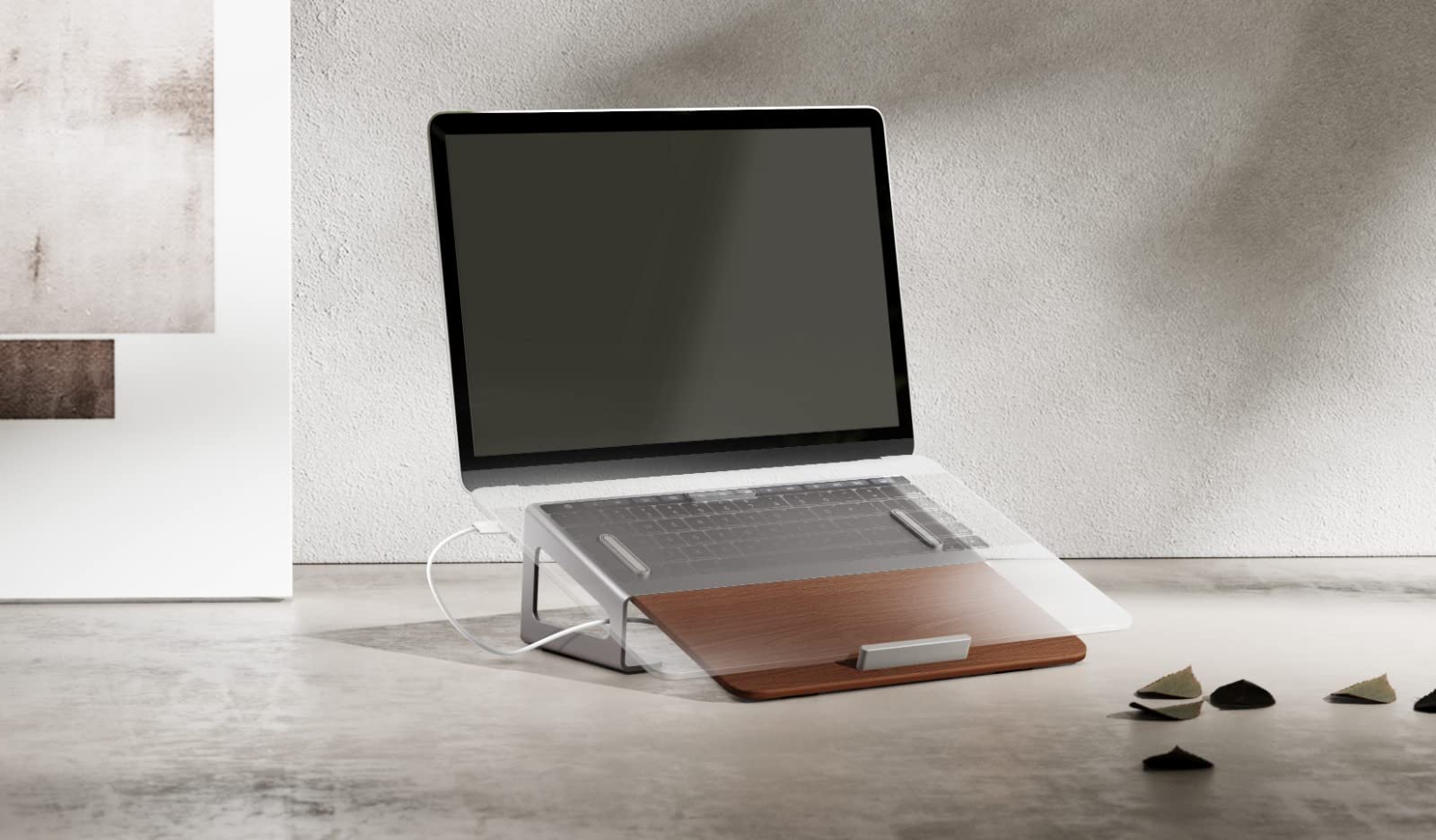 Sponsored Ad – Navodesk Wooden Laptop Riser Stand, Ergonomic Desk Accessory for Macbook & Notebook, Universal Laptop Stand