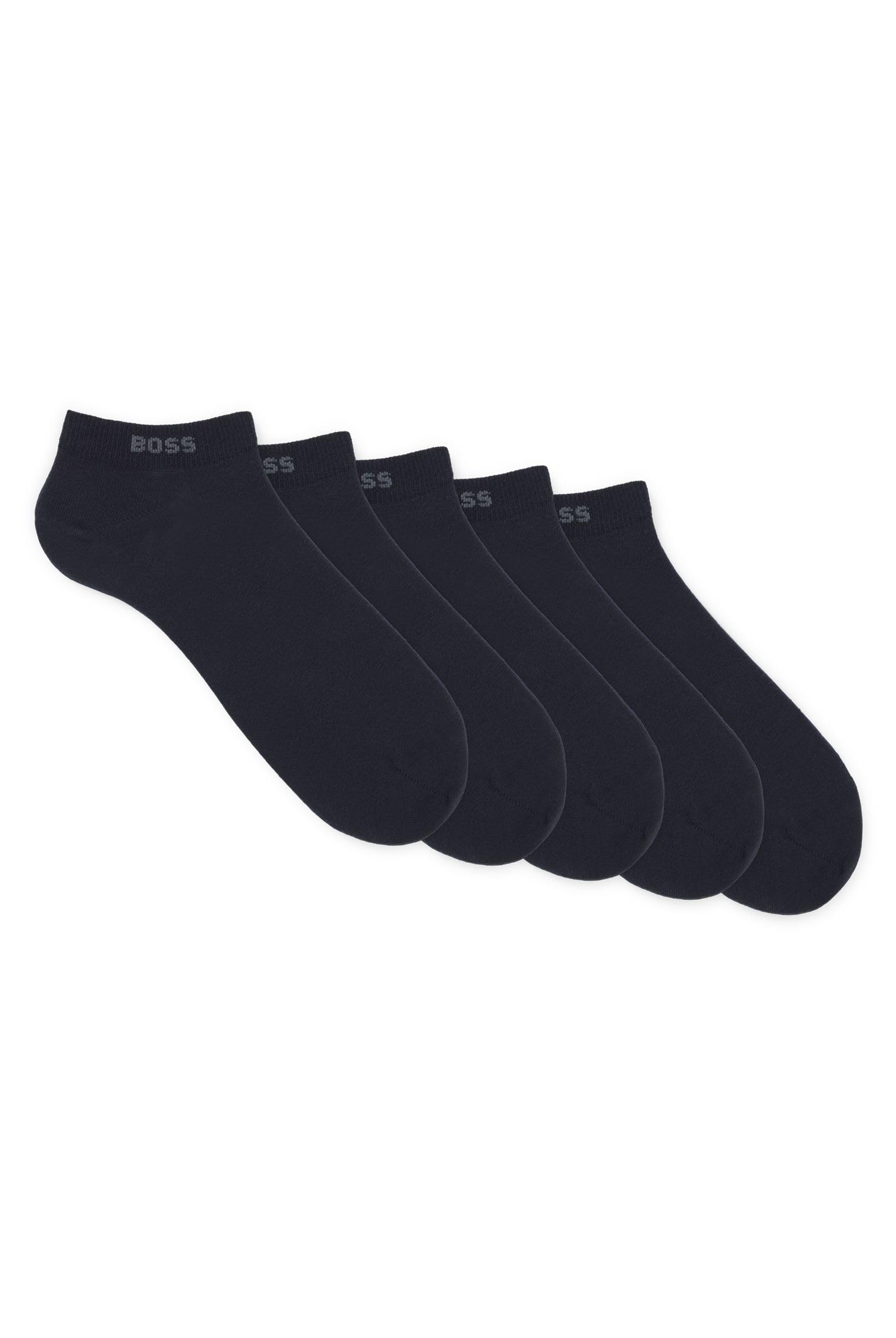 BOSS Herren 5P AS Uni CC Fünferpack Sneakers-Socken aus Baumwoll-Mix mit Branding