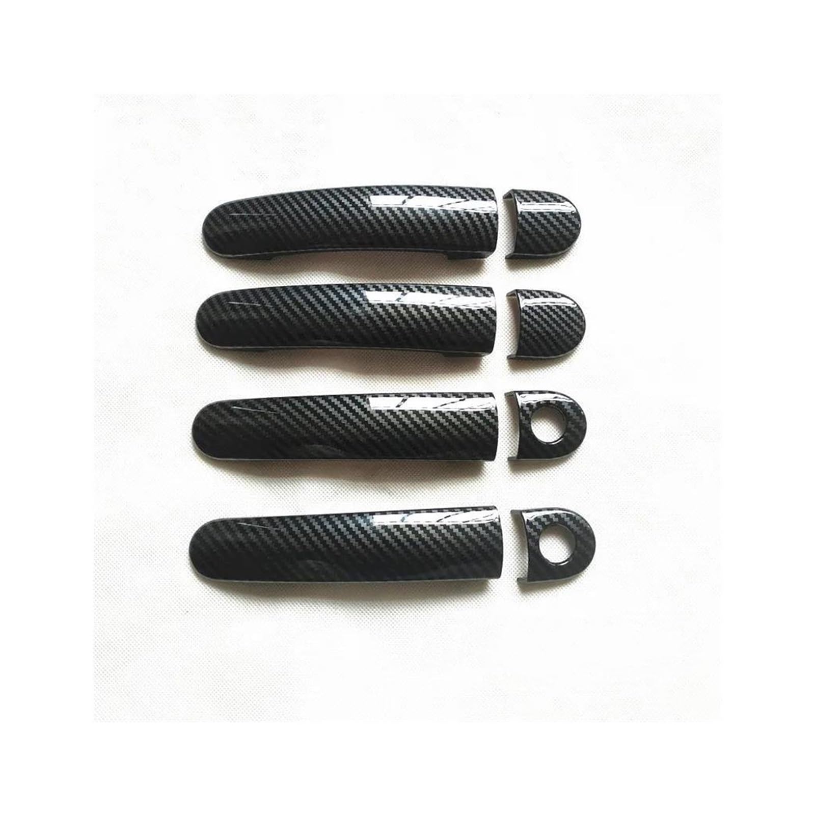 NVNZMFPPW Accessories Door Handle Cover for SEAT for Leon 1M MK1 1P MK2 for Cupra FR Trim Handles Covers Plastic Imitation Carbon Fiber(4DK-2)
